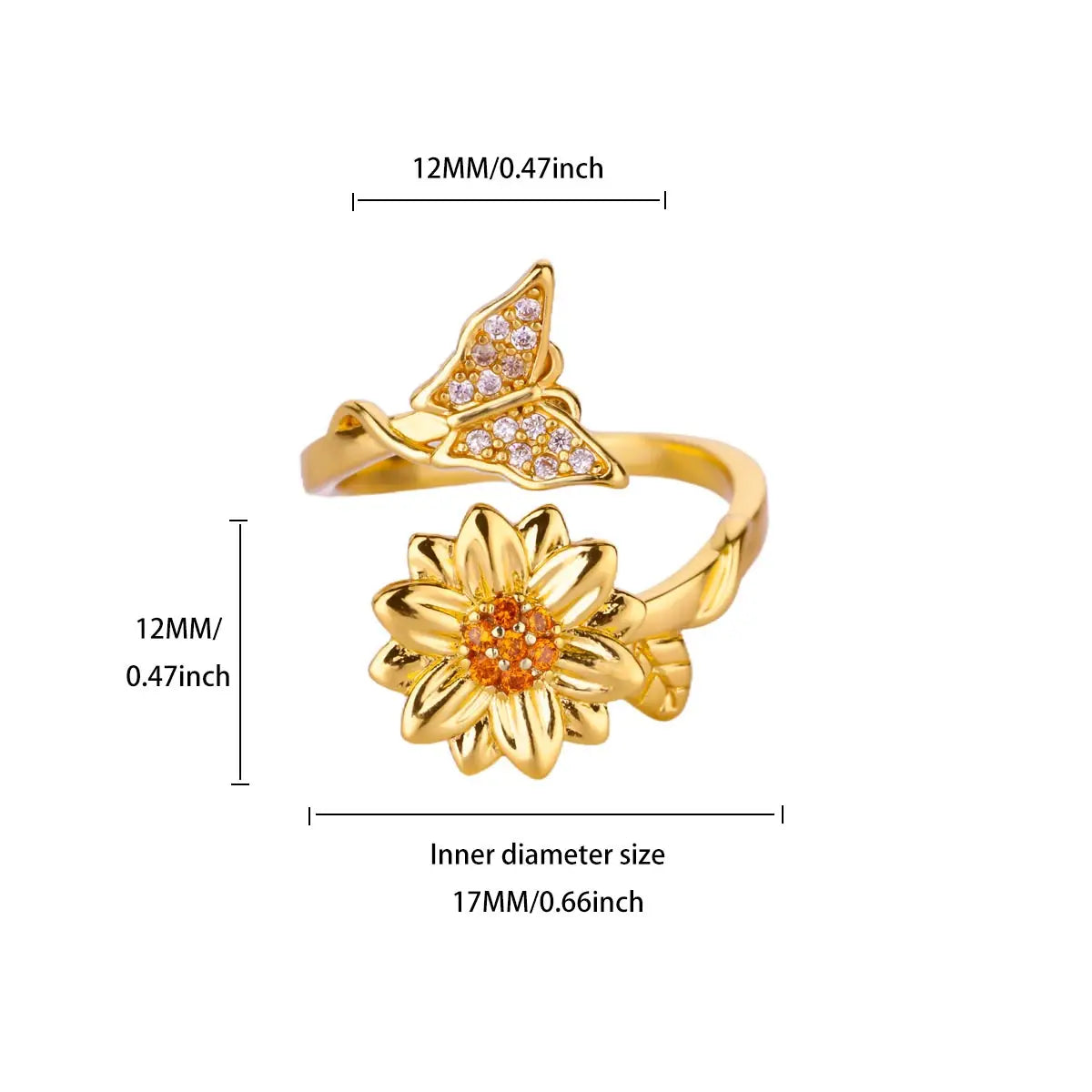 Celestal spinner ring