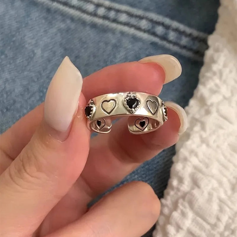 Aura pearl  sterling silver rings