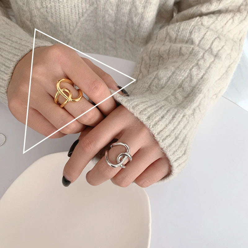 Aura pearl  sterling silver rings