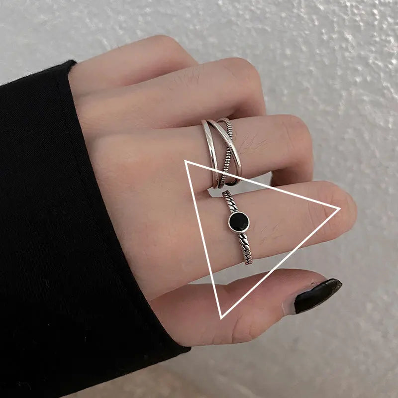Aura pearl  sterling silver rings