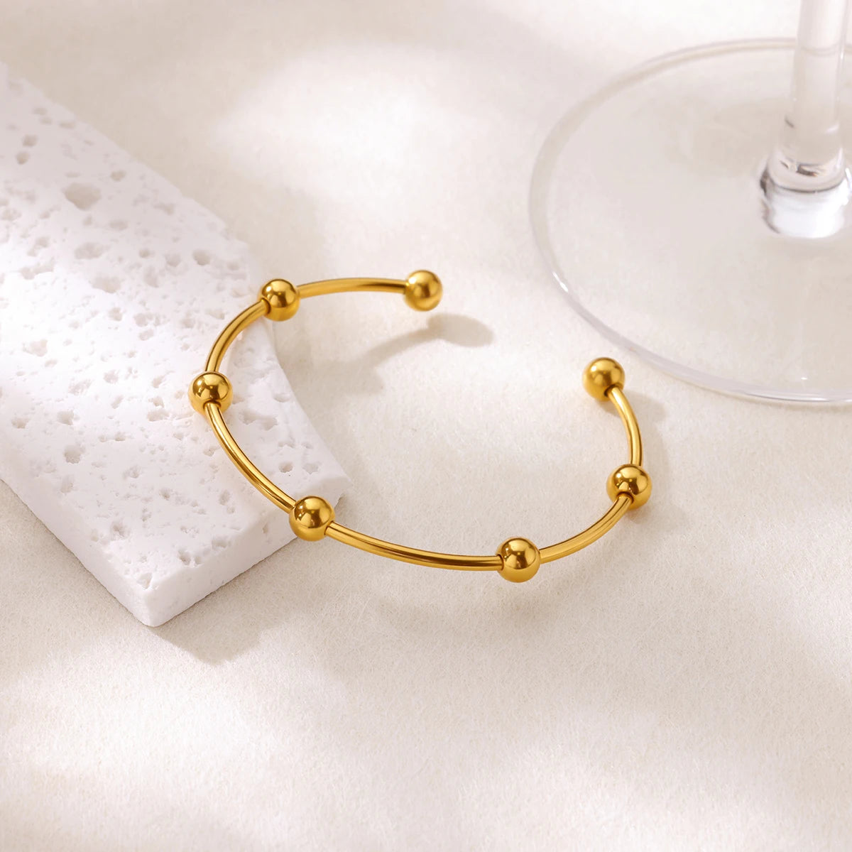 316L Stainless Steel Shell Starfish Bangles for Women Fashion Gold Silver Color Cuff Bangle Bracelet Femme Aesthetic Jewelry
