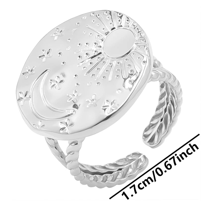 AURA Irregular chrome ring