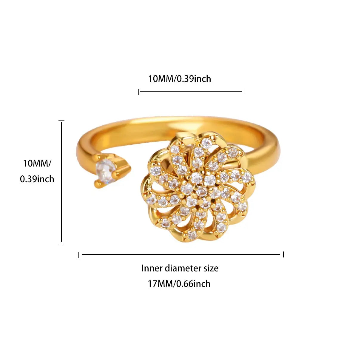 Celestal spinner ring