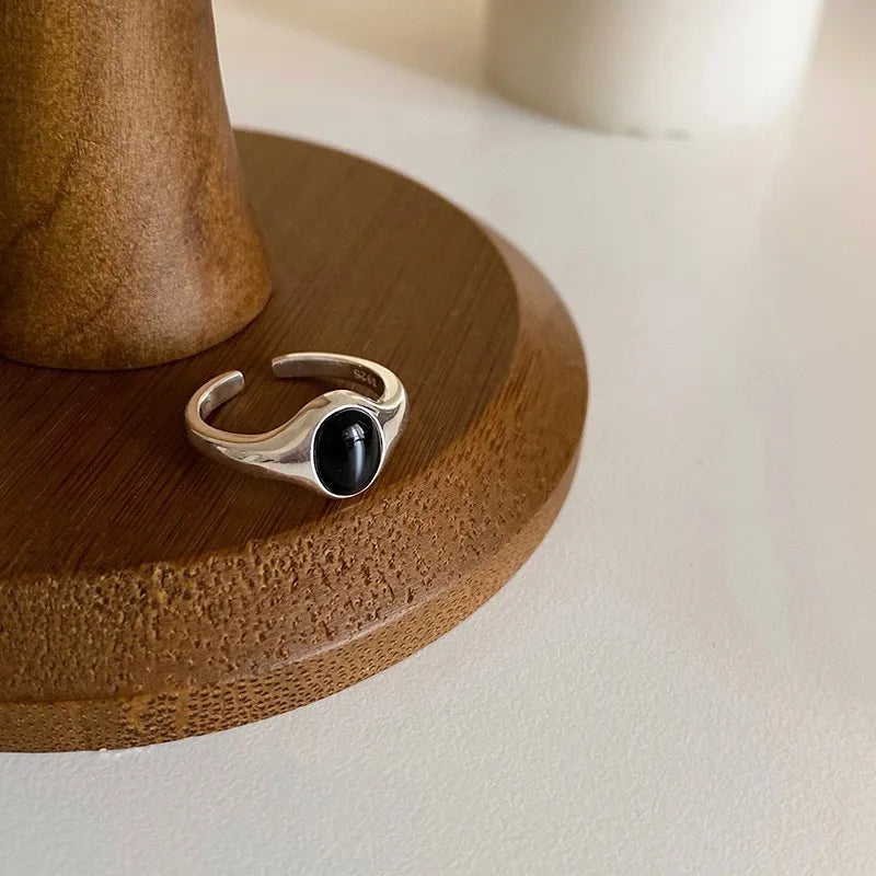 Aura pearl  sterling silver rings