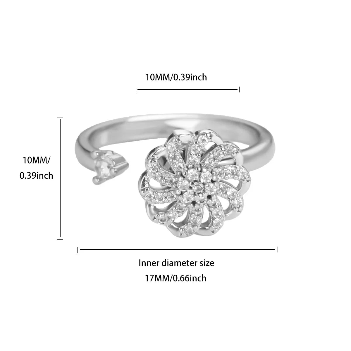 Celestal spinner ring