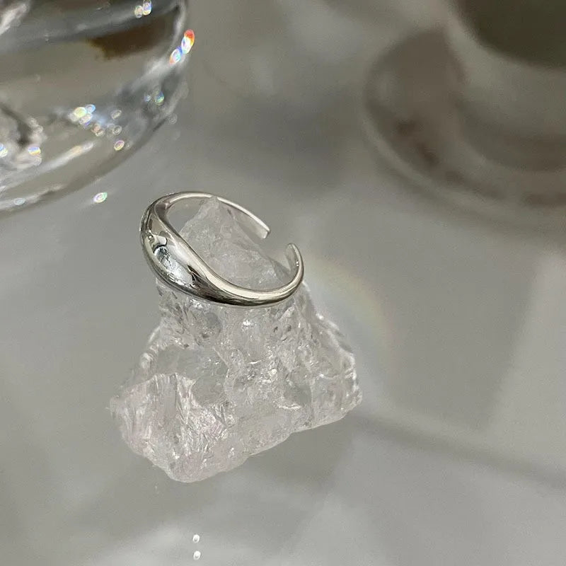 Aura pearl  sterling silver rings