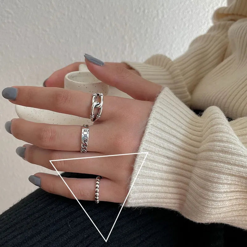 Aura pearl  sterling silver rings