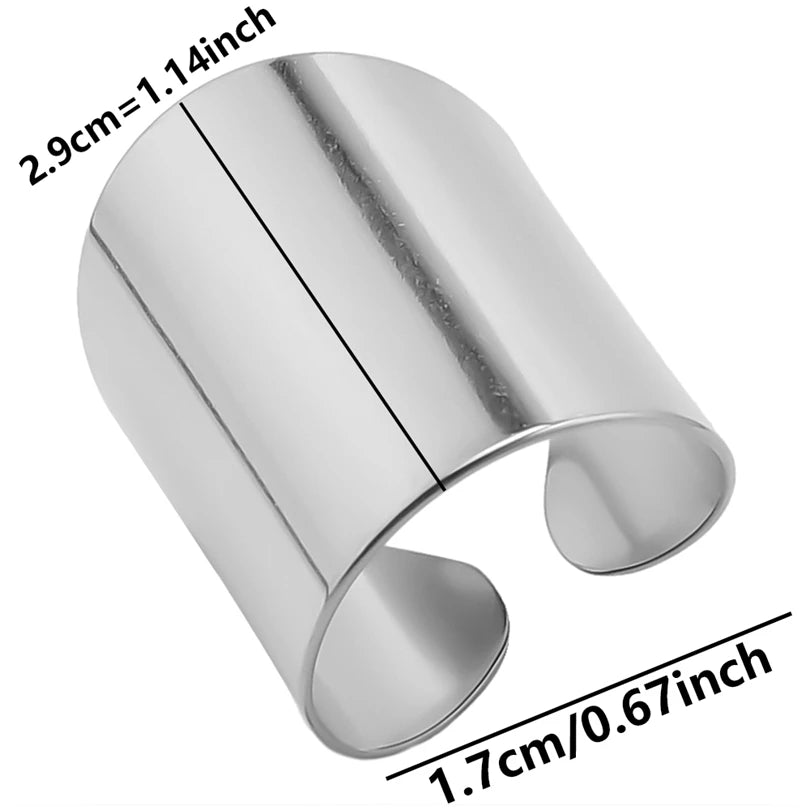 AURA Irregular chrome ring