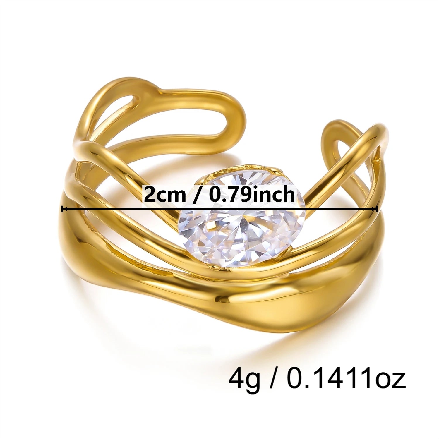 Liquid metal Geometric RING