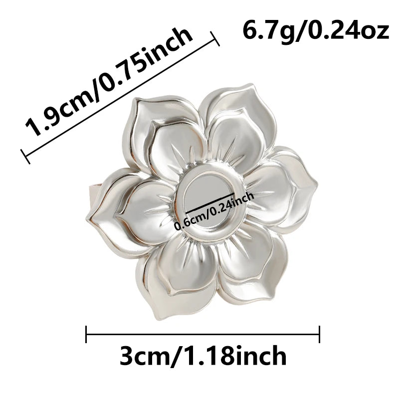 AURA Irregular chrome ring