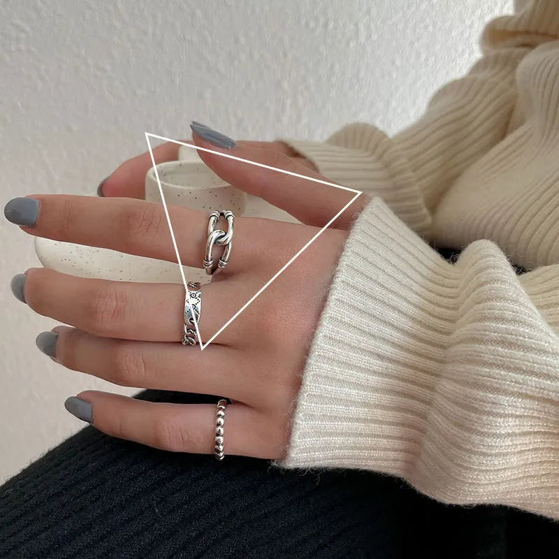 Aura pearl  sterling silver rings