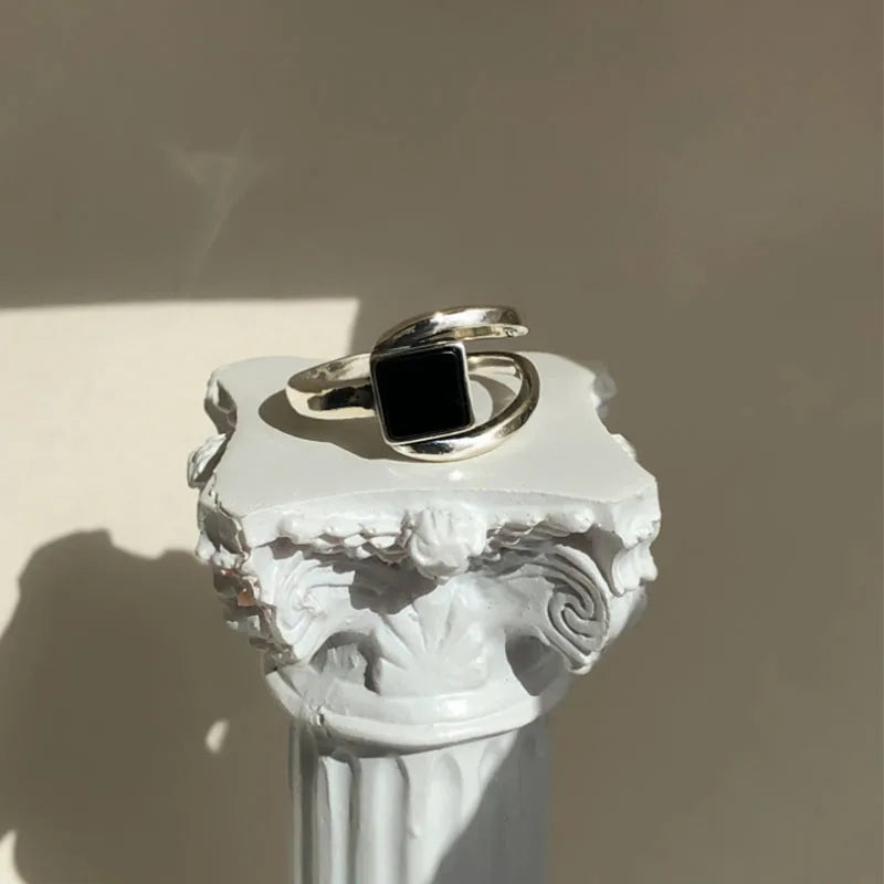 Aura pearl  sterling silver rings