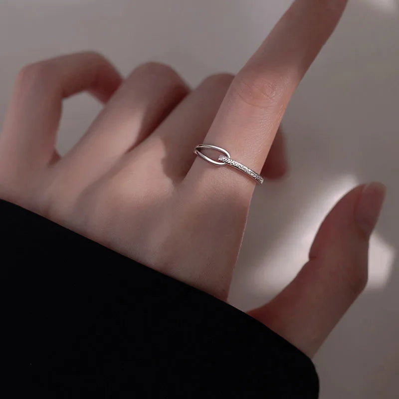 Aura pearl  sterling silver rings