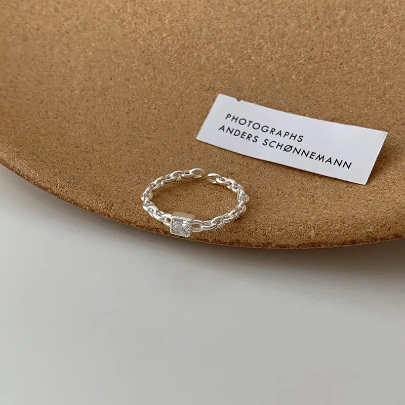 Aura pearl  sterling silver rings