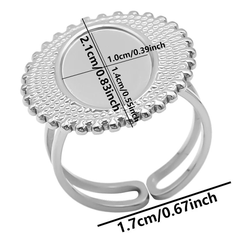 AURA Irregular chrome ring