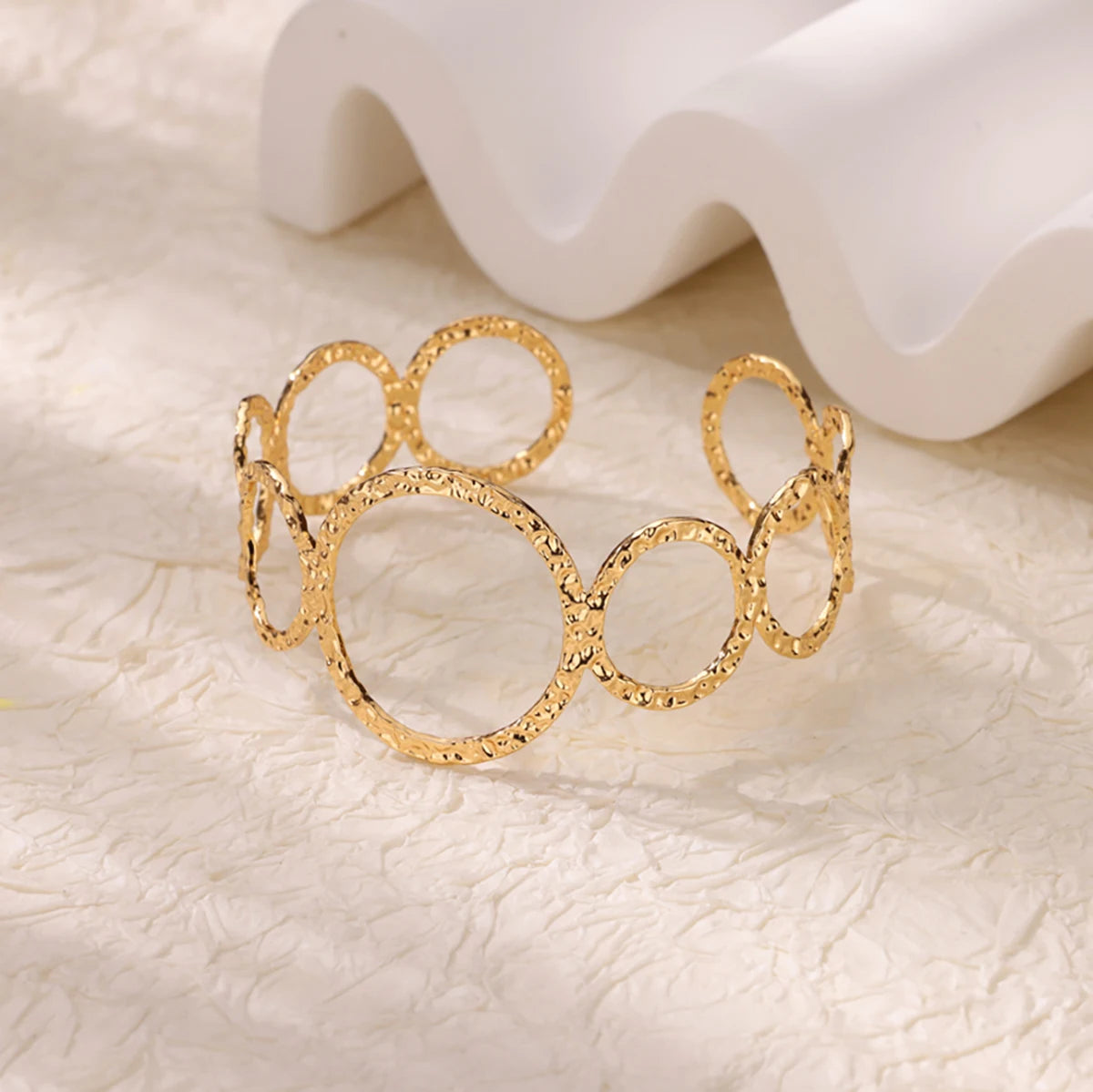 316L Stainless Steel Shell Starfish Bangles for Women Fashion Gold Silver Color Cuff Bangle Bracelet Femme Aesthetic Jewelry