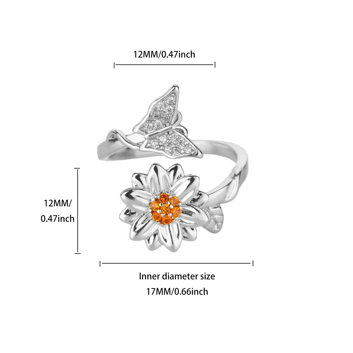 Celestal spinner ring