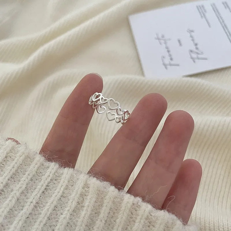 Aura pearl  sterling silver rings