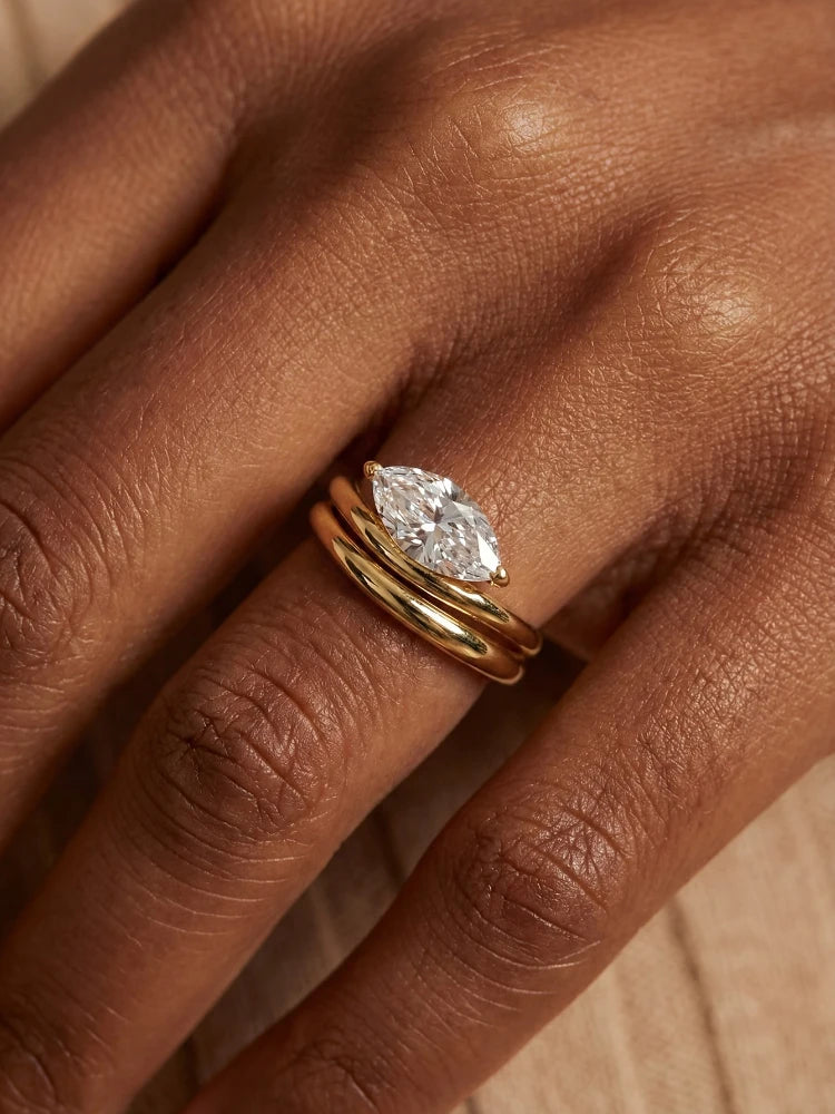 Eternity Marquis cut Diamond ring