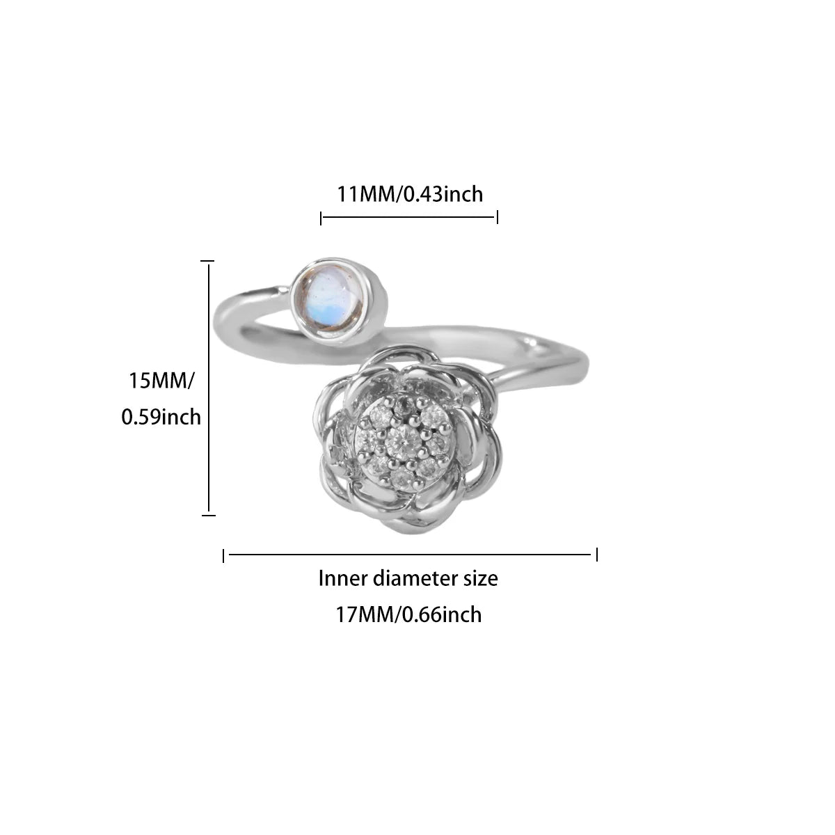 Celestal spinner ring