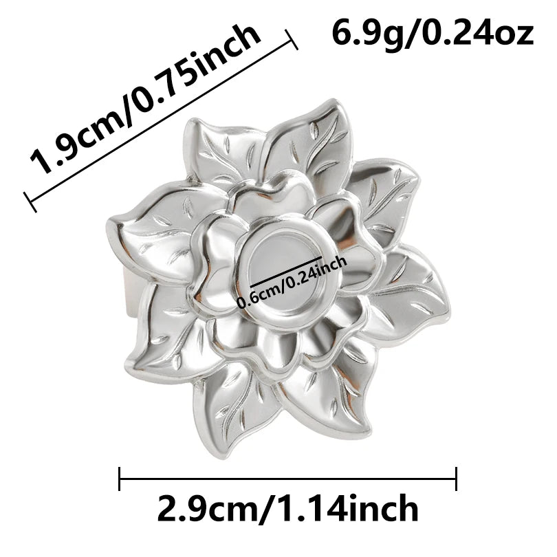 AURA Irregular chrome ring