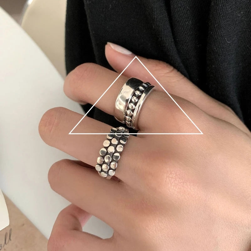 Aura pearl  sterling silver rings