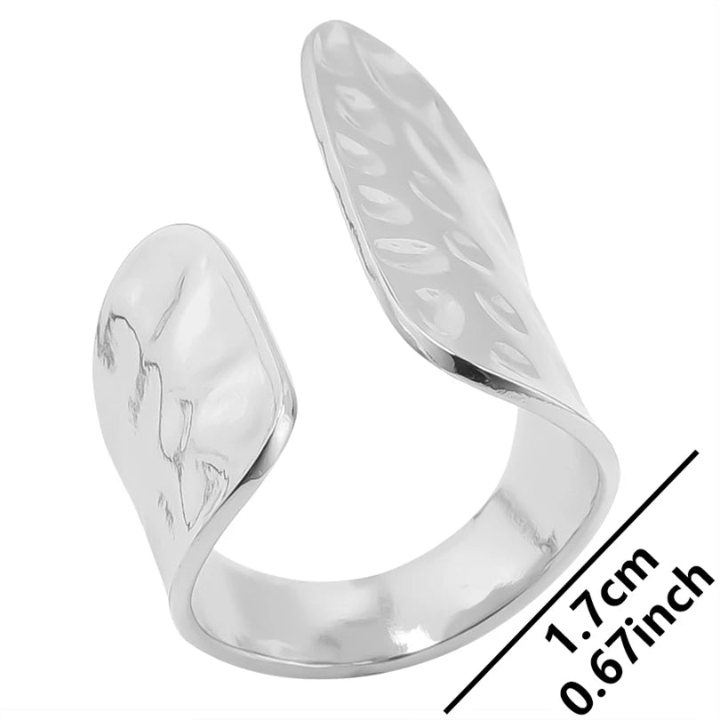 AURA Irregular chrome ring