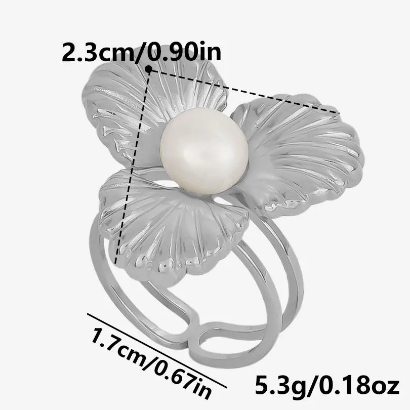 AURA Irregular chrome ring